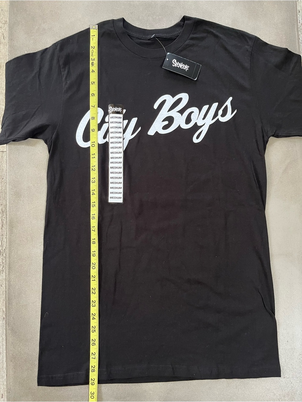 Hoodville City Boys Graphic Tee Black Slogan Homies Be Glad Oops Be Mad Size M - Picture 3 of 5